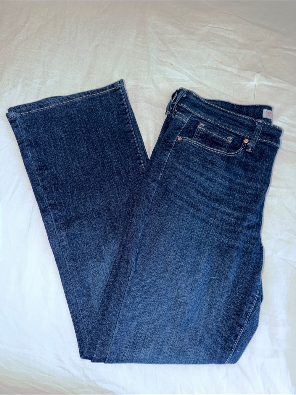 High-Rise Bootcut Women's Jeans in Deep Indigo